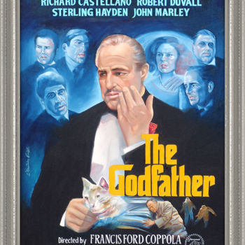 Peinture intitulée "The Godfather Movie…" par Tuna Enez, Œuvre d'art originale, Huile