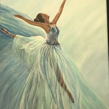 Painting titled "Ballerina" by Tomrisart, Original Artwork, Acrylic