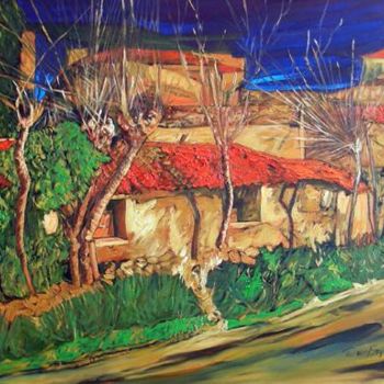 Peinture intitulée "İzmir Şirinyer giri…" par Turan Enginoğlu, Œuvre d'art originale