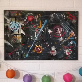 Schilderij getiteld "Coldplay" door June Sailor, Origineel Kunstwerk, Acryl