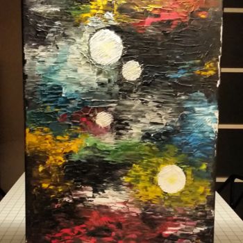 Painting titled "Luci nel caos" by June Sailor, Original Artwork, Oil