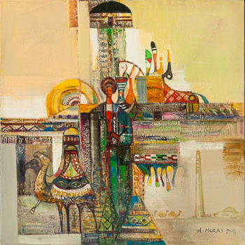 Malerei mit dem Titel "The Harmony 1.  A.M…" von Turkmenbiz, Original-Kunstwerk, Öl