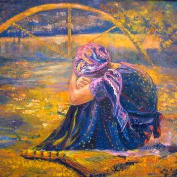 Malerei mit dem Titel "`The Fate` C.YAZMYR…" von Turkmenbiz, Original-Kunstwerk, Öl