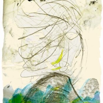Картина под названием ""Les Montagnes sacr…" - Galerie Jean-Luc Turlure, Подлинное произведение искусства, Масло