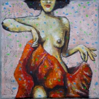 Pittura intitolato ""Flamenco"" da Galerie Jean-Luc Turlure, Opera d'arte originale
