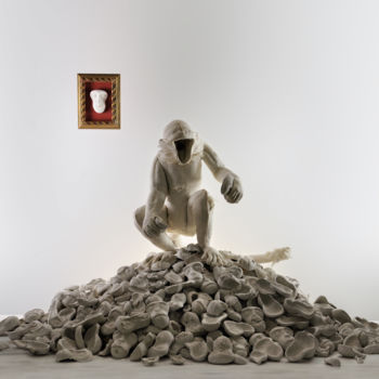 Skulptur mit dem Titel "La ricerca" von Alessandro Turoni, Original-Kunstwerk