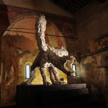 Sculptuur getiteld "La soglia dell'aldi…" door Alessandro Turoni, Origineel Kunstwerk