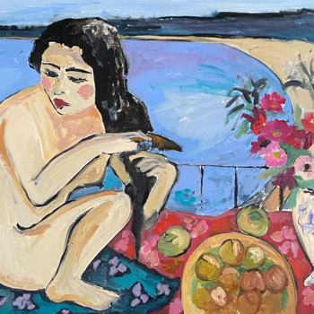 Painting titled "Eve" by Gala Turovskaya, Original Artwork, Oil