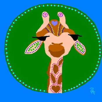 Digital Arts titled "Giraffe Song" by Zoe Ann Nishimuta, Original Artwork