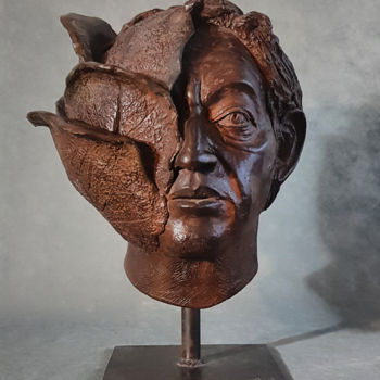 雕塑 标题为“l'homme a la tête d…” 由Turzo, 原创艺术品, 树脂