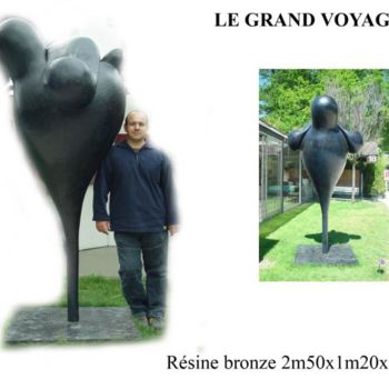 Sculpture titled "LE GRAND VOYAGEUR" by Turzo, Original Artwork