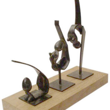 Sculpture intitulée "TRYPTIQUE" par Turzo, Œuvre d'art originale