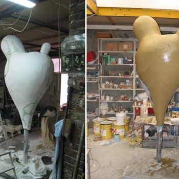 Sculptuur getiteld "la réalisation le g…" door Turzo, Origineel Kunstwerk