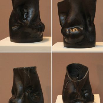 Sculpture intitulée "Déformain n°2" par Turzo, Œuvre d'art originale