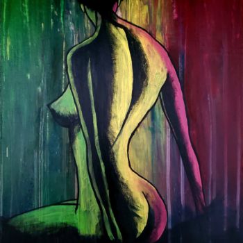 Painting titled "Passion" by Tushar Singhla, Original Artwork, Acrylic