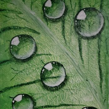 「Droplets」というタイトルの絵画 Tushar Singhlaによって, オリジナルのアートワーク, アクリル