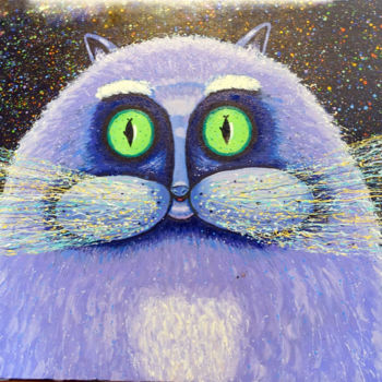 "Mooning Cat.jpg" başlıklı Tablo Vladislav Tushnin tarafından, Orijinal sanat