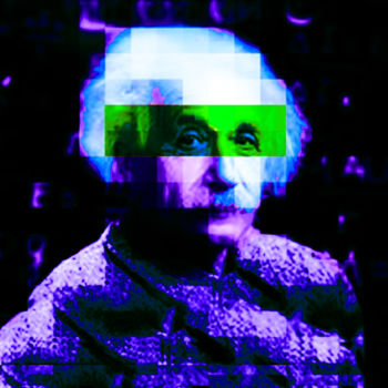 Цифровое искусство под названием "Einstein" - Tutz', Подлинное произведение искусства, Фотомонтаж