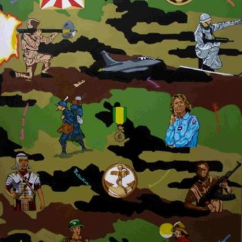 Pintura titulada "Les armées dans leu…" por Thierry Vaudein, Obra de arte original, Otro