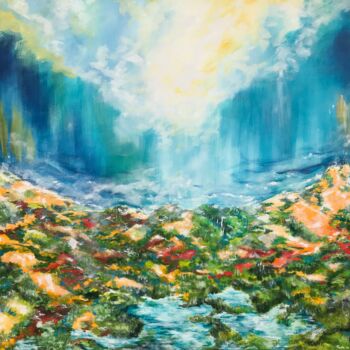Картина под названием "Paradise" - Tvesha Singh, Подлинное произведение искусства, Акрил