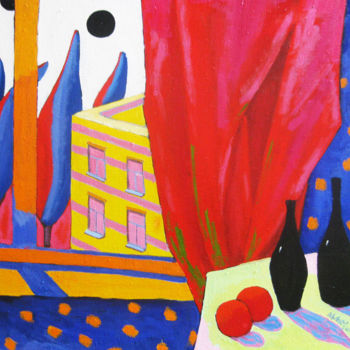 Malerei mit dem Titel "My room" von George Khakhutashvili, Original-Kunstwerk, Öl