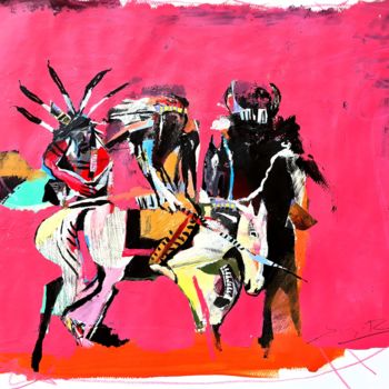 Painting titled "El rastro perdido" by Sergio Rivera Martinez, Original Artwork, Acrylic