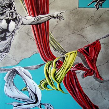 「inspiration Michela…」というタイトルの絵画 Gérardo Funariによって, オリジナルのアートワーク, 漆器