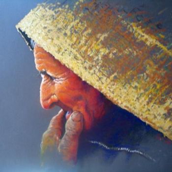 Pintura intitulada "pastor,  sherpherd" por Txitxi Orbegozo, Obras de arte originais