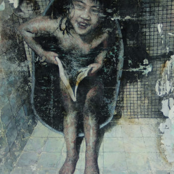 Pintura titulada "Splashing moments II" por Tycheong, Obra de arte original, Acrílico