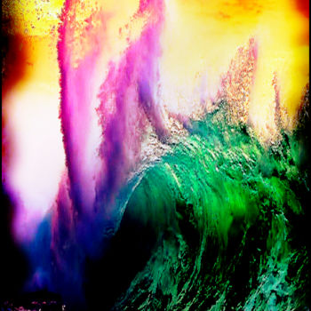 Grafika cyfrowa / sztuka generowana cyfrowo zatytułowany „"Wave Spirit"” autorstwa Tyfhaan Yk, Oryginalna praca, Malarstwo c…