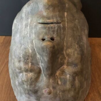 Sculpture intitulée "Buddha" par Tyo, Œuvre d'art originale, Argile