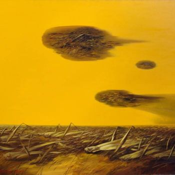Картина под названием "Марш" - Александр Тюрин, Подлинное произведение искусства, Масло