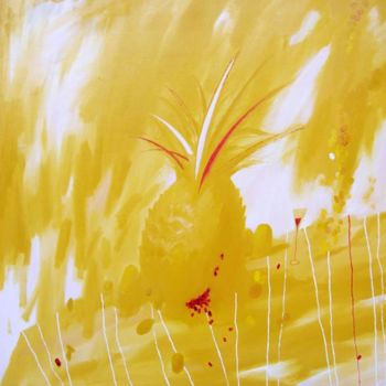 Картина под названием "Ананас" - Александр Тюрин, Подлинное произведение искусства, Масло