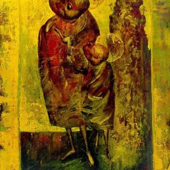 Картина под названием "В ожидании чуда." - Александр Тюрин, Подлинное произведение искусства, Другой