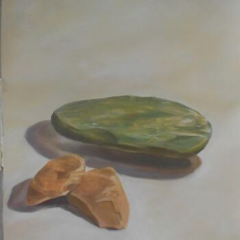 Painting titled "Πέτρες" by Tzoumart, Original Artwork