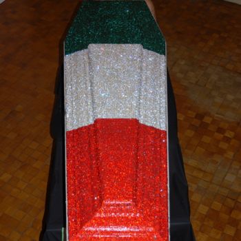 Escultura intitulada "Italia unita e trac…" por Umberto Vaschetto, Obras de arte originais, Madeira