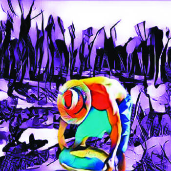 Digitale Kunst mit dem Titel "peneirando-sonhos.j…" von Ubiraci Borges, Original-Kunstwerk, Digitale Malerei