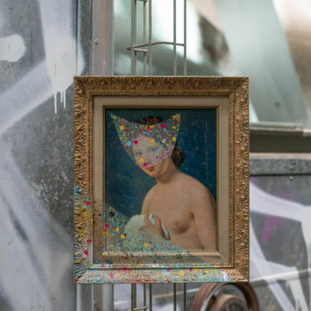 Pittura intitolato "Remix from a Girl" da Ubyk, Opera d'arte originale