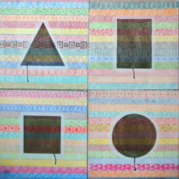제목이 "Patterns & Shapes"인 미술작품 Ufuk Uyanik로, 원작, 잉크