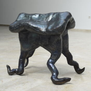 Sculpture intitulée "Gecekondu" par Uğur Ömer Pekince, Œuvre d'art originale, Métaux