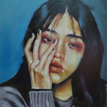 Malerei mit dem Titel "Women 10" von Ujang Ismail, Original-Kunstwerk, Öl