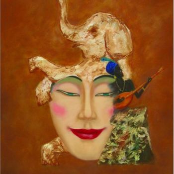 Картина под названием "Bodhisatva's Dream" - Stanislav Ukraintsev, Подлинное произведение искусства
