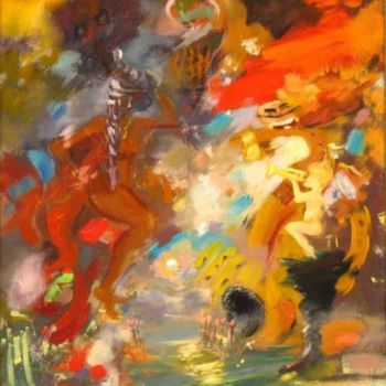 Pittura intitolato "Celebrations of Spi…" da Stanislav Ukraintsev, Opera d'arte originale