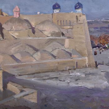 Pintura titulada "“Khiva”" por Uktam Isirgapov, Obra de arte original, Oleo