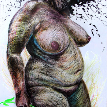 Dessin intitulée "Pomona" par Uliana Balan, Œuvre d'art originale, Crayon