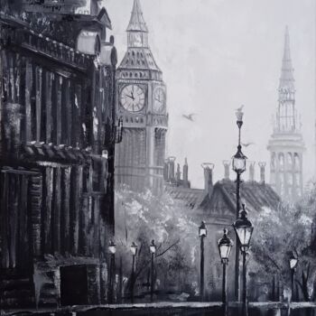 「Sleeping London」というタイトルの絵画 Julianna Tulinovaによって, オリジナルのアートワーク, オイル