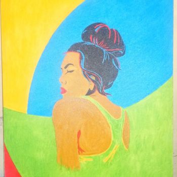 Painting titled "The Brazilian Girl" by Ulisses Cobucci, Original Artwork