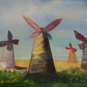 Painting titled "Les papillons" by Uljana Bekis, Original Artwork