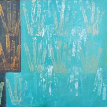 Pintura intitulada "Abstrait_1" por Uljana Bekis, Obras de arte originais, Acrílico