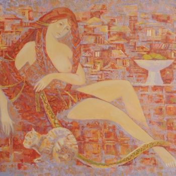 Painting titled "Утро" by Uliana Goncharova, Original Artwork, Other